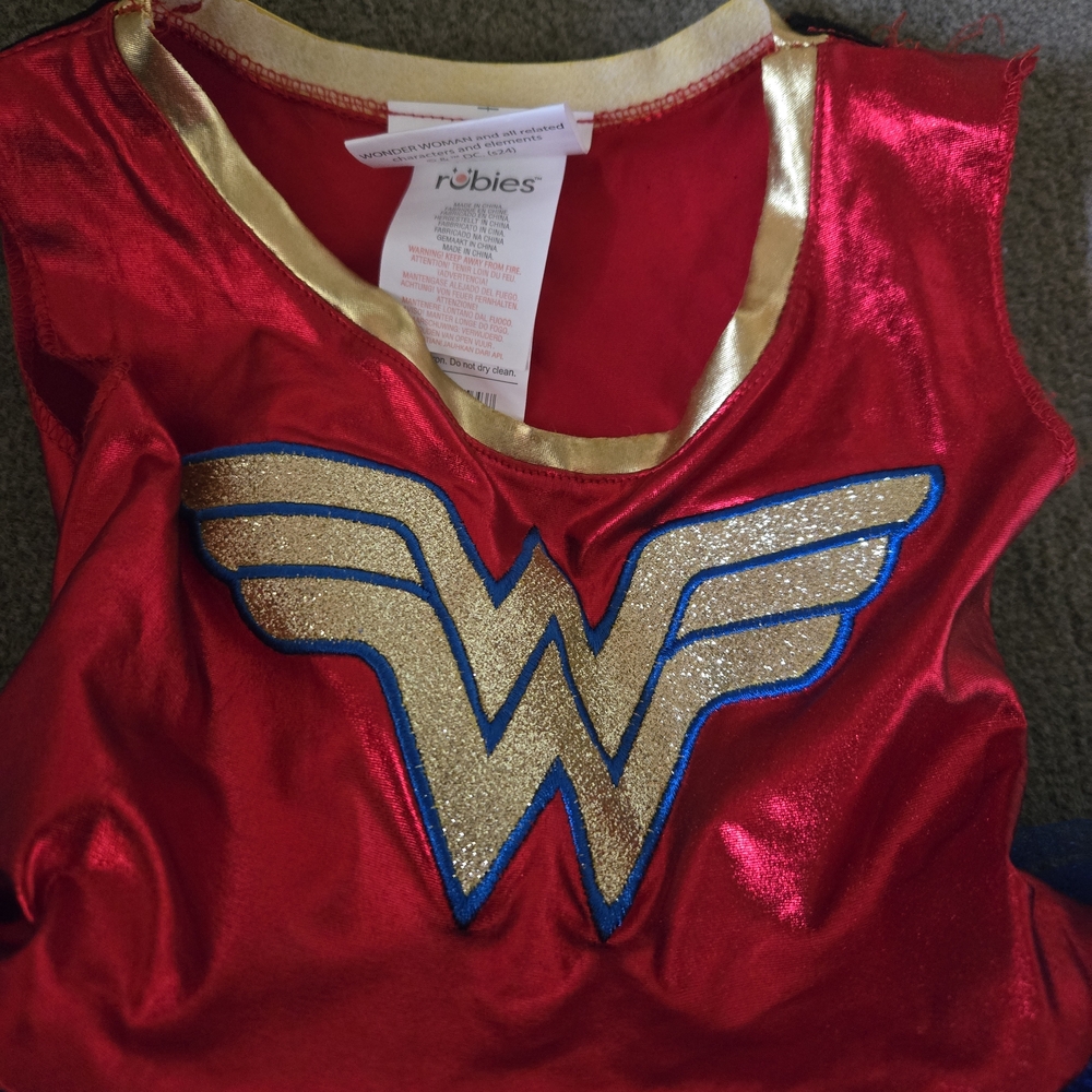 Wonder Woman Kids Costume - Red and Blue - Picture 2 of 4